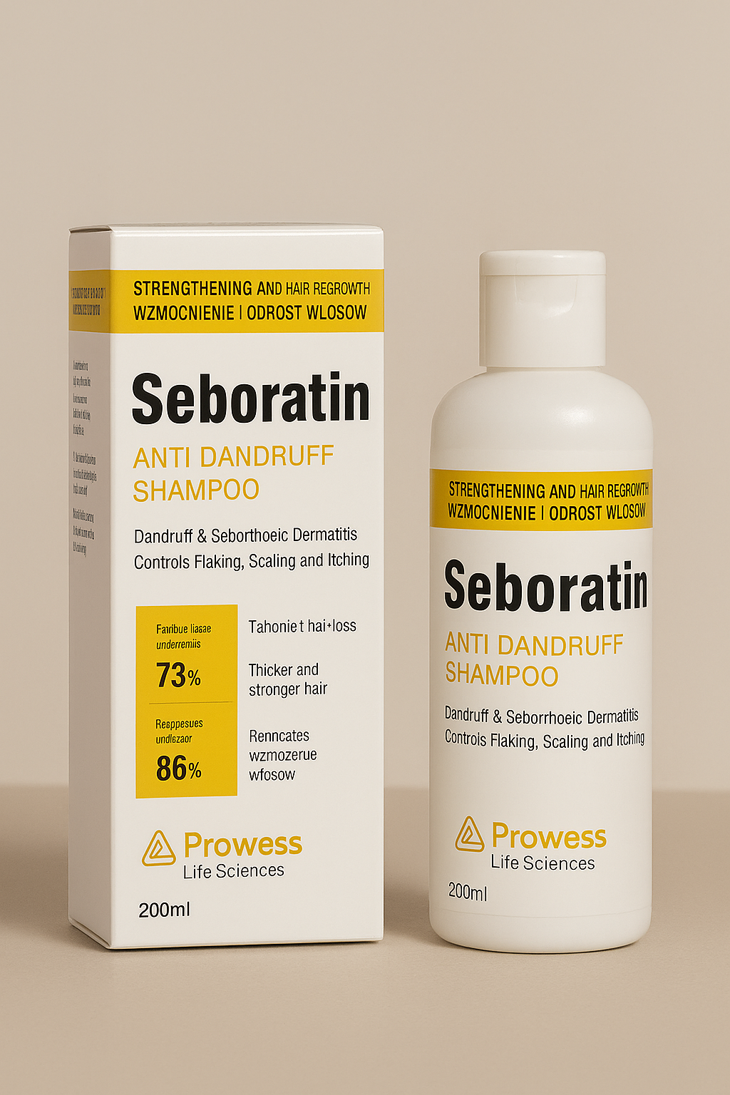 Seboratin Anti Dandruff Shampoo – Strengthening & Hair Regrowth Formula